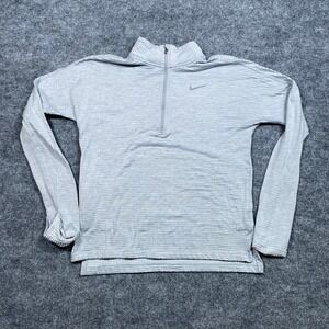 Nike Running Dri-FIT Sphere 1/2 Zip Pullover Womens XS Grey AO2615-012